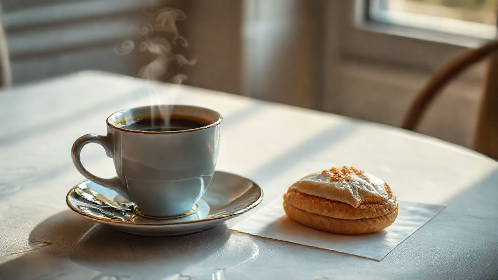 コーヒーとスイーツのエレガントなマリアージュ